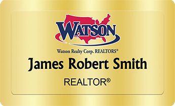 Watson Realty Name Badges Golden (W:2