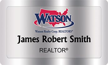 Watson Realty Name Badges Silver (W:2