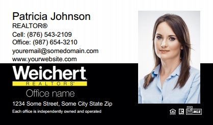 Weichert-Business-Card-Compact-With-Full-Photo-TH53-P2-L3-D3-Black-White