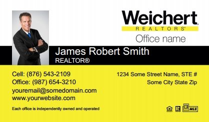 Weichert-Business-Card-Compact-With-Small-Photo-TH52-P1-L1-D1-Black-White