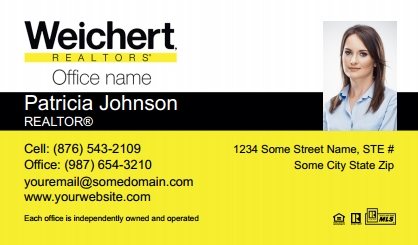 Weichert-Business-Card-Compact-With-Small-Photo-TH52-P2-L1-D1-Black-White