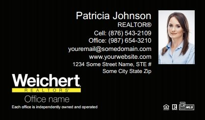 Weichert-Business-Card-Compact-With-Small-Photo-TH55-P2-L3-D3-Black