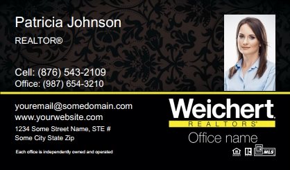 Weichert-Business-Card-Compact-With-Small-Photo-TH61-P2-L3-D3-Black-Others
