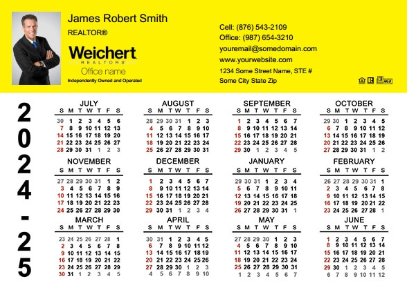 Weichert Calendar Magnet 4.25X6 WEICHERT-CALMAG4256-025