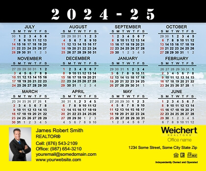 Weichert Calendar Magnet 3.5X4 WEICHERT-CALMAG3540-011