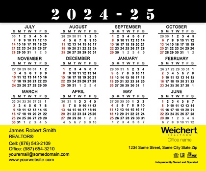 Weichert Calendar Magnet 3.5X4 WEICHERT-CALMAG3540-013