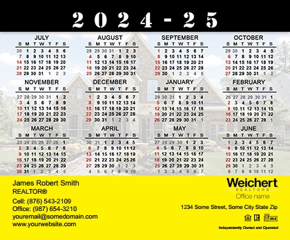 Weichert Calendar Magnet 3.5X4 WEICHERT-CALMAG3540-014