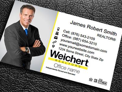 Weichert Gloss Laminated Business Cards WEICHERT-BCLAM-001