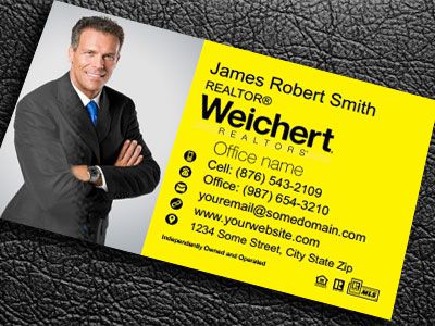 Weichert Gloss Laminated Business Cards WEICHERT-BCLAM-013