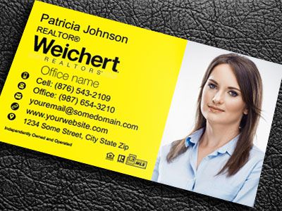 Weichert Gloss Laminated Business Cards WEICHERT-BCLAM-015