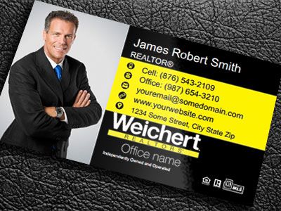Weichert Gloss Laminated Business Cards WEICHERT-BCLAM-017