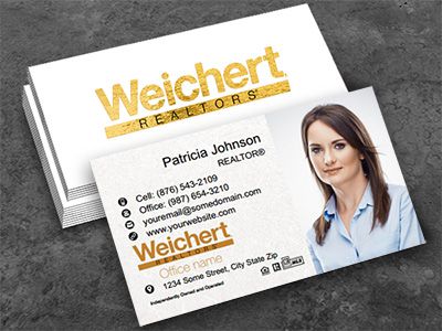 Weichert Raised Gold Foil Business Cards WEICHERT-BCFOIL-011