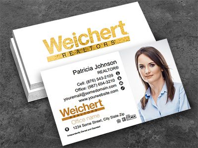 Weichert Raised Gold Foil Business Cards WEICHERT-BCFOIL-015