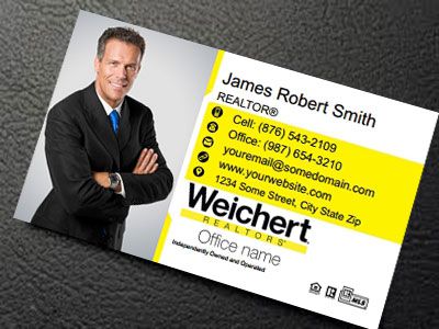 Weichert Silk Laminated Business Cards WEICHERT-BCSILK-005