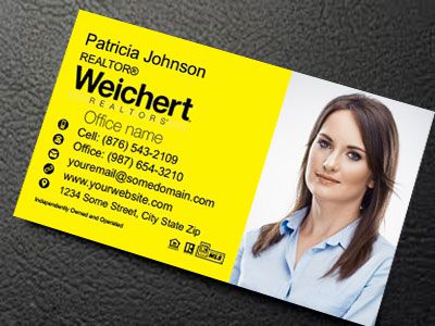 Weichert Silk Laminated Business Cards WEICHERT-BCSILK-015