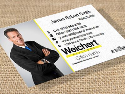 Weichert Suede Soft Touch Business Cards WEICHERT-BCSUEDE-001