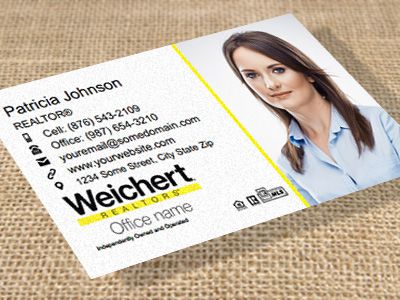 Weichert Suede Soft Touch Business Cards WEICHERT-BCSUEDE-003