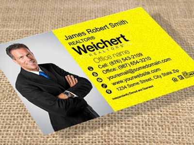 Weichert Suede Soft Touch Business Cards WEICHERT-BCSUEDE-013