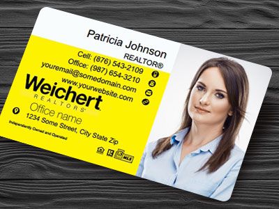 Weichert Plastic Business Cards WEICHERT-BCWPLAS-011