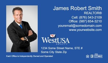 West Usa Business Card Magnets WUR-BCM-007