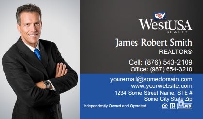 West-Usa-Business-Card-With-Full-Photo-TH78-P1-L1-D3-Blue-Black-Others