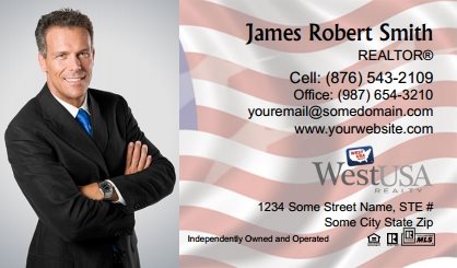 West-Usa-Business-Card-With-Full-Photo-TH82-P1-L1-D1-Flag