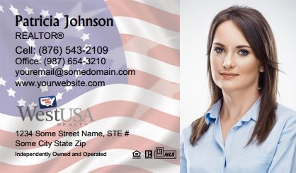 West-Usa-Business-Card-With-Full-Photo-TH82-P2-L1-D1-Flag