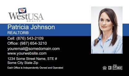 West-Usa-Business-Card-With-Medium-Photo-TH52-P2-L1-D3-Blue-Black-White