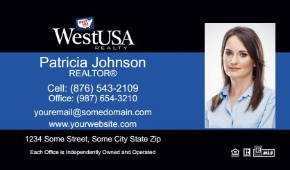 West-Usa-Business-Card-With-Medium-Photo-TH60-P2-L1-D3-Blue-Black