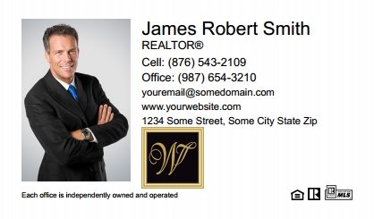 William-Davis-Realty-Business-Card-Compact-With-Full-Photo-T4-TH01W-P1-L1-D1-White