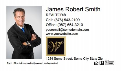 William-Davis-Realty-Business-Card-Compact-With-Full-Photo-T4-TH04W-P1-L1-D1-White