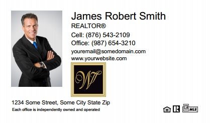 William-Davis-Realty-Business-Card-Compact-With-Medium-Photo-T4-TH08W-P1-L1-D1-White