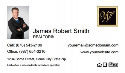 William-Davis-Realty-Business-Card-Compact-With-Small-Photo-T4-TH16W-P1-L1-D1-White