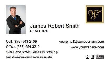William-Davis-Realty-Business-Card-Compact-With-Small-Photo-T4-TH23W-P1-L1-D1-White