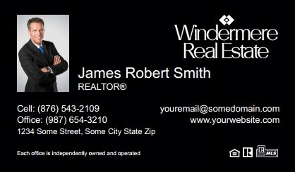 Windermere-Real-Estate-Business-Card-Compact-With-Small-Photo-TH01B-P1-L3-D3-Black