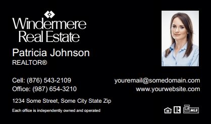 Windermere-Real-Estate-Business-Card-Compact-With-Small-Photo-TH02B-P2-L3-D3-Black