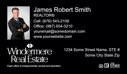 Windermere-Real-Estate-Business-Card-Compact-With-Small-Photo-TH04B-P1-L3-D3-Black