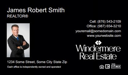 Windermere-Real-Estate-Business-Card-Compact-With-Small-Photo-TH21B-P1-L3-D3-Black