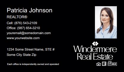 Windermere-Real-Estate-Business-Card-Compact-With-Small-Photo-TH23B-P2-L3-D3-Black