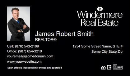 Windermere-Real-Estate-Business-Card-Compact-With-Small-Photo-TH27B-P1-L3-D3-Black