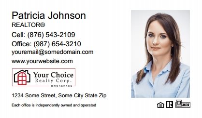 Your Choice Realty Canada Business Card Labels YCRC-BCL-008