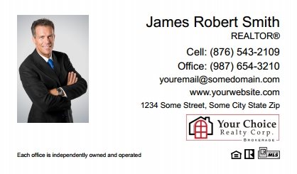 Your Choice Realty Canada Business Card Magnets YCRC-BCM-009
