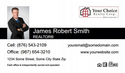 Your-Choice-Realty-Canada-Business-Card-Compact-With-Small-Photo-T1-TH16BW-P1-L1-D1-Black-White