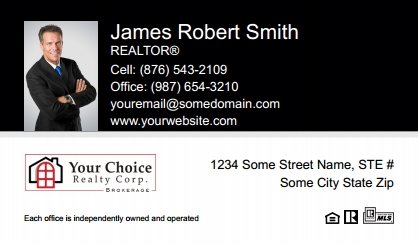 Your-Choice-Realty-Canada-Business-Card-Compact-With-Small-Photo-T1-TH17BW-P1-L1-D1-Black-White-Others