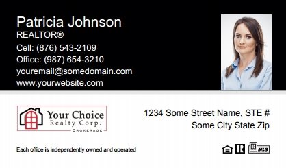 Your-Choice-Realty-Canada-Business-Card-Compact-With-Small-Photo-T1-TH18BW-P2-L1-D1-Black-White-Others