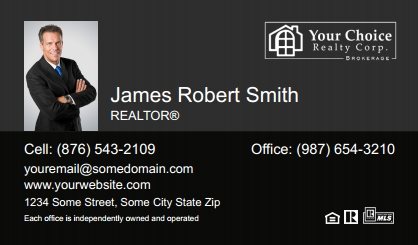 Your-Choice-Realty-Canada-Business-Card-Compact-With-Small-Photo-T1-TH20BW-P1-L3-D3-Black
