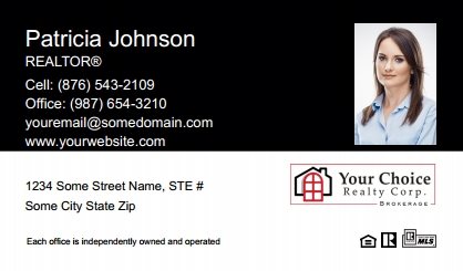 Your-Choice-Realty-Canada-Business-Card-Compact-With-Small-Photo-T1-TH22BW-P2-L1-D1-Black-White