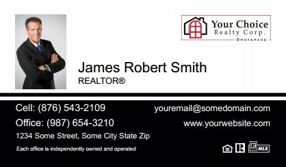 Your-Choice-Realty-Canada-Business-Card-Compact-With-Small-Photo-T1-TH23BW-P1-L1-D3-Black-White