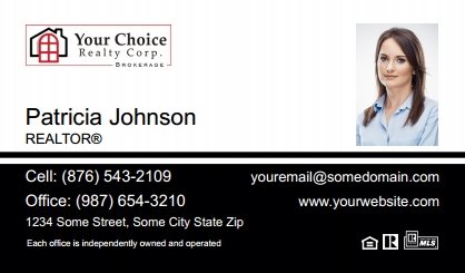 Your-Choice-Realty-Canada-Business-Card-Compact-With-Small-Photo-T1-TH24BW-P2-L1-D3-Black-White