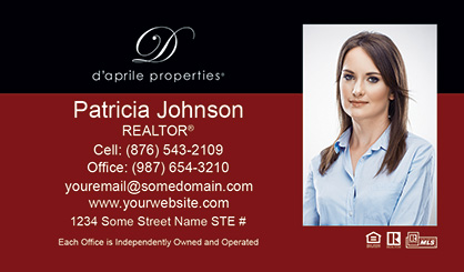 daprile-properties-Business-Card-Core-With-Full-Photo-TH65-P2-L3-D3-Red-Black